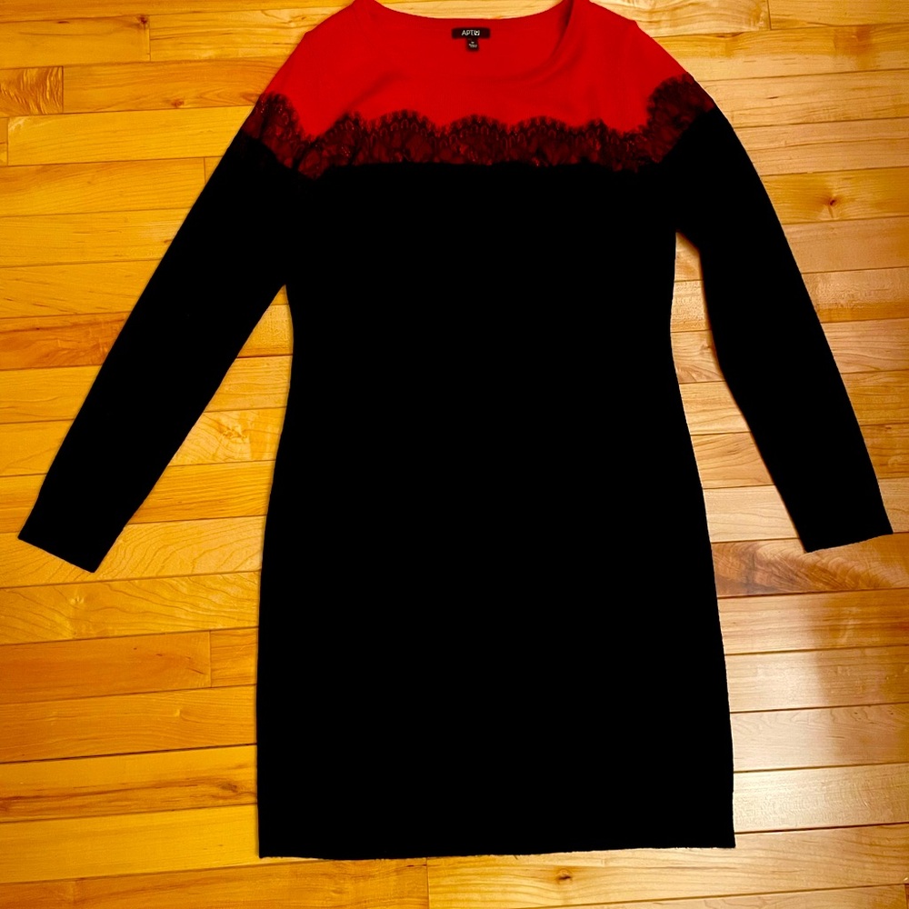 EUC Apt. 9 black and Red 👗 dress